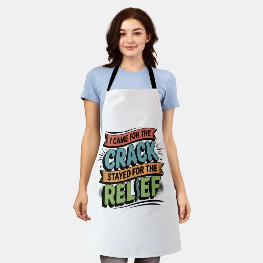 Chiropractor Back Relief Funny Gift エプロン (着用した状態)