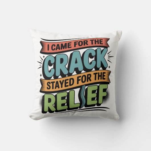 Chiropractor Back Relief Funny Gift クッション (正面)