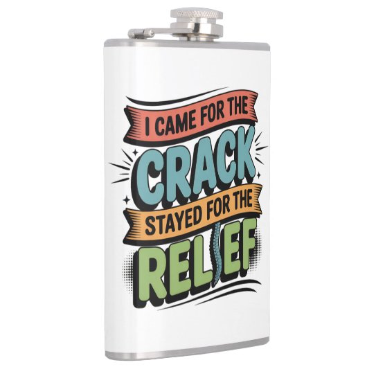 Chiropractor Back Relief Funny Gift フラスク (右)