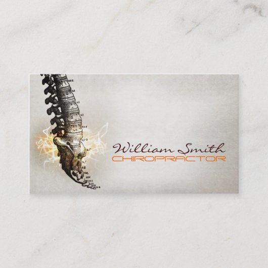 Chiropractor Business Card 名刺 (正面)
