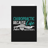 Chiropractor Chiropractic Because Life Spine Gift カード (正面)