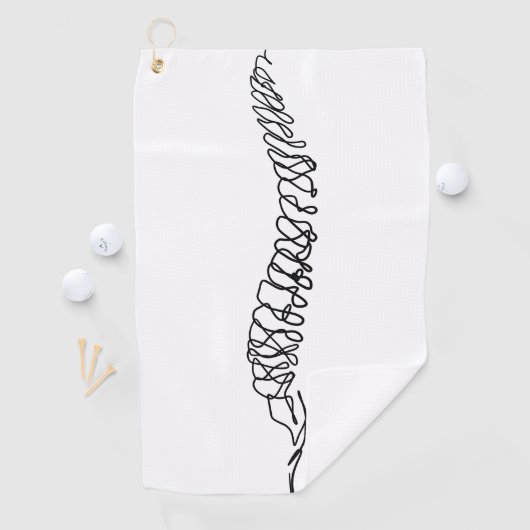 Chiropractor Chiropractic Spine Wellness Chiro ゴルフタオル (インサイチュ)