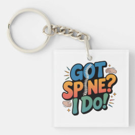 Chiropractor Humor Spine Health Quote キーホルダー