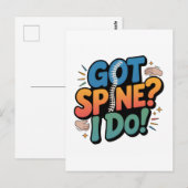 Chiropractor Humor Spine Health Quote ポストカード (正面/裏面)