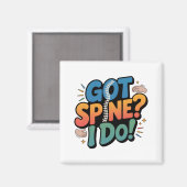 Chiropractor Humor Spine Health Quote マグネット (正面/裏面)