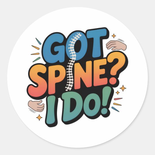 Chiropractor Humor Spine Health Quote ラウンドシール (正面)