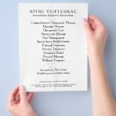 Chiropractor Licensed Doctor チラシ (手)
