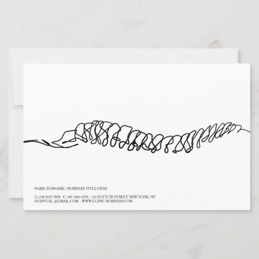 Chiropractor Licensed Massage Therapist brochure (裏面)