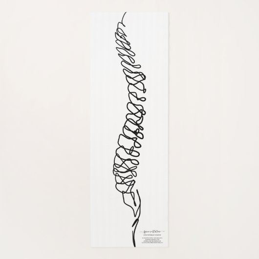 Chiropractor Massage Therapy Spine ヨガマット (裏面)