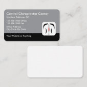 Chiropractor Medical Business Cards Spine Theme 名刺 (正面/裏面)