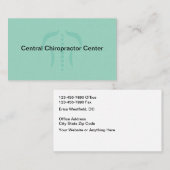 Chiropractor Modern Medical Business Cards 名刺 (正面/裏面)