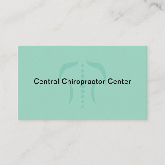 Chiropractor Modern Medical Business Cards 名刺 (正面)