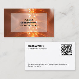 Chiropractor Physical Therapist Custom QR 名刺