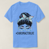 Chiropractor Week Appreciation Day Women Messy Bun Tシャツ (デザイン正面)