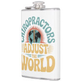Chiropractors Adjust the World Retro Design フラスク (左)