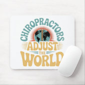 Chiropractors Adjust the World Retro Design マウスパッド (マウス)