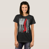 chiropractors USA Flag spines for chiropractic  1 Tシャツ (正面フル)