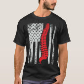 chiropractors USA Flag spines for chiropractic  1 Tシャツ (正面)
