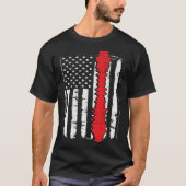 chiropractors USA Flag spines for chiropractic Tシャツ (正面)