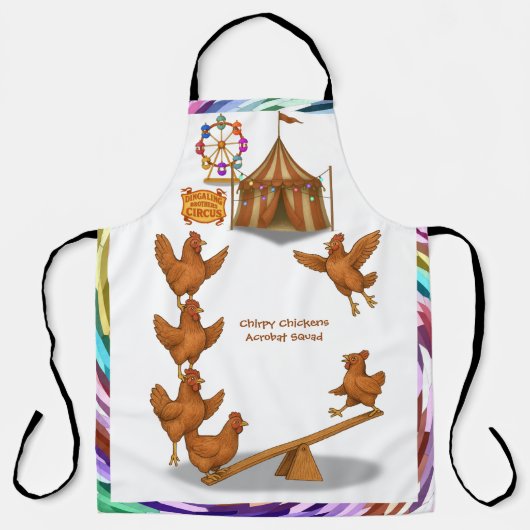 Chirpy Chickens acrobat squad エプロン (正面)