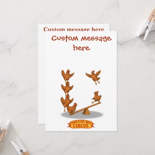 Chirpy Chickens acrobat squad カード (正面/裏面インサイチュ)