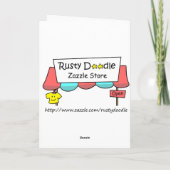 Chirstmasおもしろいカード:サンタの転職 シーズンカード (裏面)