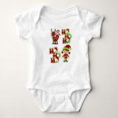 Chirstmas Ho HO ベビーボディスーツ (正面)