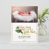 Chirstmas Wise Menはまだ彼の写真を探している シーズンカード (スタンド正面)
