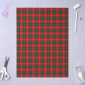 Chisholm tartan red green plaid 薄葉紙 (クラフト)
