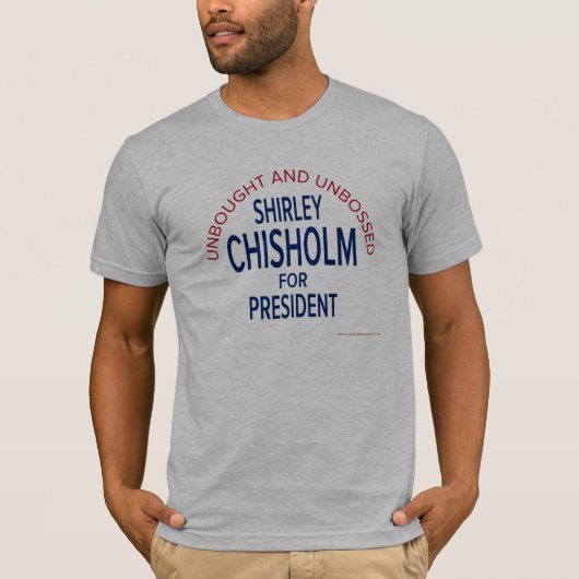Chisholm Unbossed-1972 Tシャツ (正面)