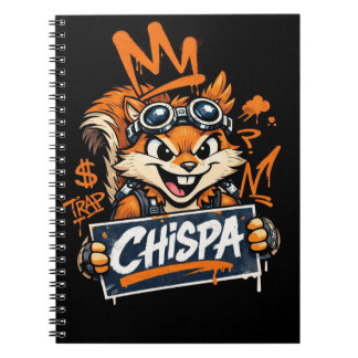 Chispa Graffiti Squirrel Spiral Notebook ノートブック