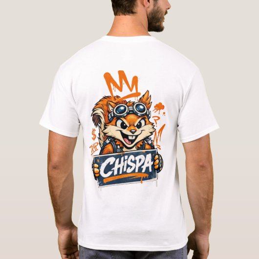 Chispa Graffiti Squirrel T-Shirt Tシャツ (裏面)