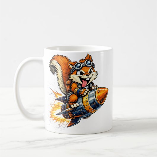 Chispa the Rocket Squirrel Mug コーヒーマグカップ (左)