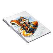 Chispa the Rocket Squirrel Spiral Notebook ノートブック (右側)