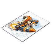 Chispa the Rocket Squirrel Spiral Notebook ノートブック (左側)