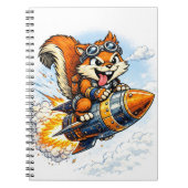 Chispa the Rocket Squirrel Spiral Notebook ノートブック (正面)