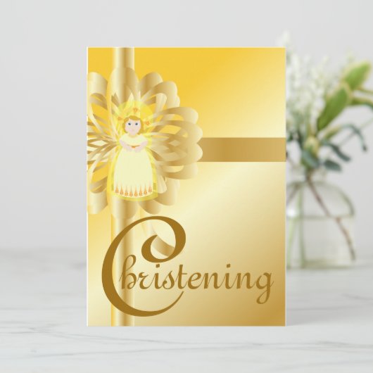 Chistening -カスタマイズ 招待状 (スタンド正面)