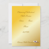 Chistening -カスタマイズ 招待状 (裏面)