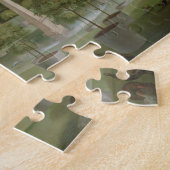 Chiswickの家の庭(キャンバスの油) ジグソーパズル (側面)