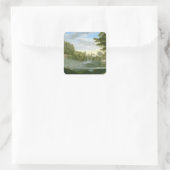 Chiswickの家の庭(友達にまた会って下さい スクエアシール (バッグ)