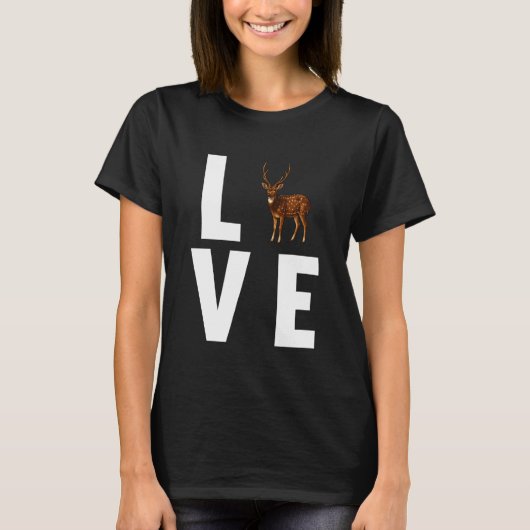Chital Axis Deer 1 Tシャツ (正面)