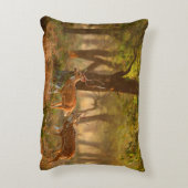 Chital or cheetal, Axis axis, spotted deers or axi アクセントクッション (裏面(縦))