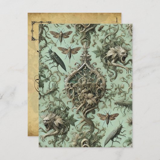 Chitinous Elegy – ゴシック昆虫 シーズンポストカード (正面/裏面)