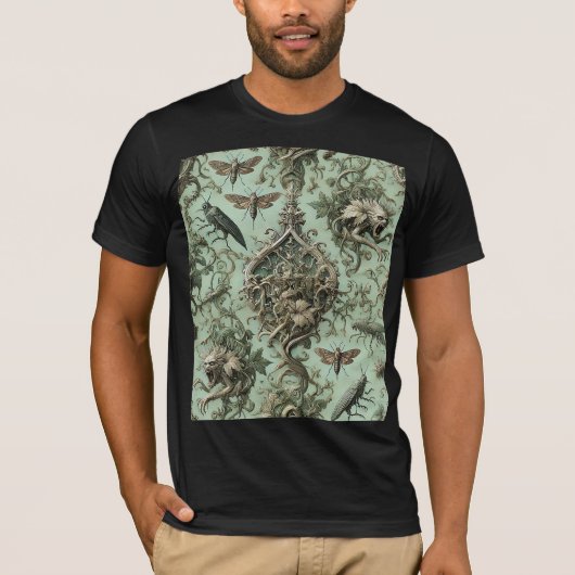 Chitinous Elegy – Gothic Wearable Art Tシャツ (正面)