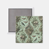 Chitiny Elegy – ゴシック昆虫壁紙デザイン マグネット (正面/裏面)