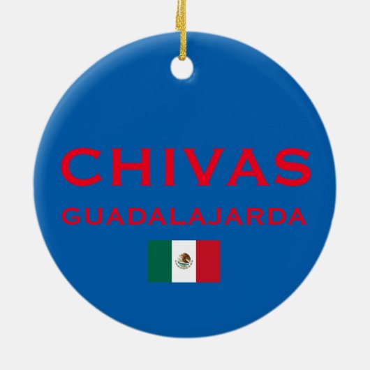 Chivas (グアダラハラ)のカスタムなクリスマスのオーナメント セラミックオーナメント (裏面)