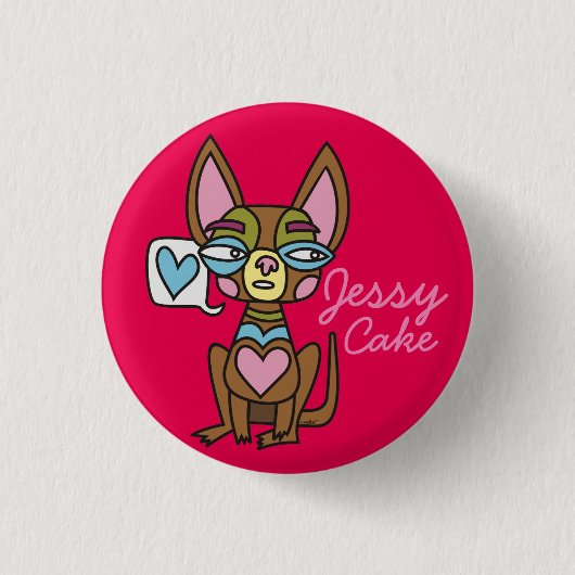 Chiwawa Jessy Cake Badge 缶バッジ (正面)