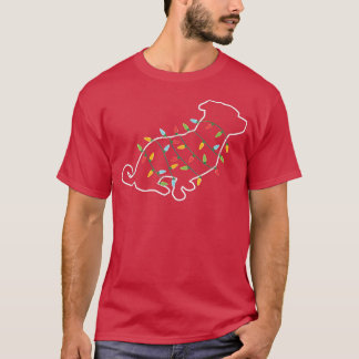 Chiweenie Christmas Tree Light Pajamaクリスマスドッグ値リスト Tシャツ