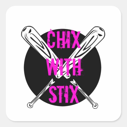 ChixとStix スクエアシール (正面)