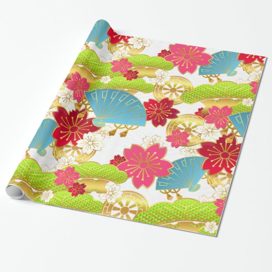ChiyogamiのスタイルGiftwrap ラッピングペーパー (アンロールド)